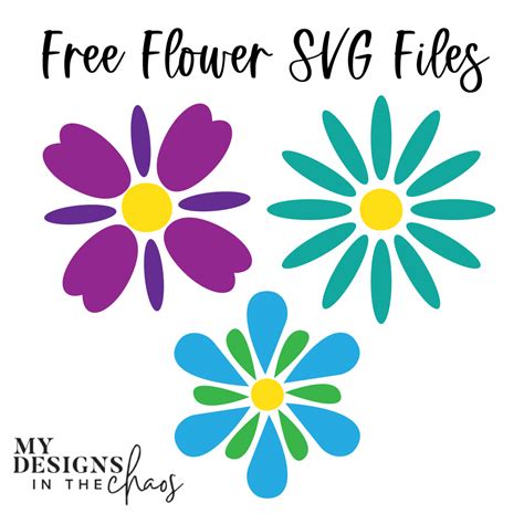 Free Flower SVG: Bloom into Spring! - My Designs In the Chaos