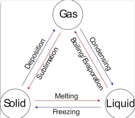 Explain the change of state with the help of a diagram. - Brainly.in