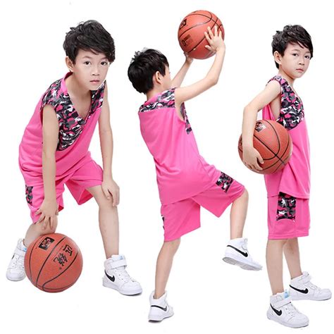 2017 Kids Basketball Jersey Sets Uniforms kits Sports clothes ...