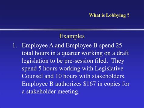 PPT - What is Lobbying? A quick pre-session primer. PowerPoint ...