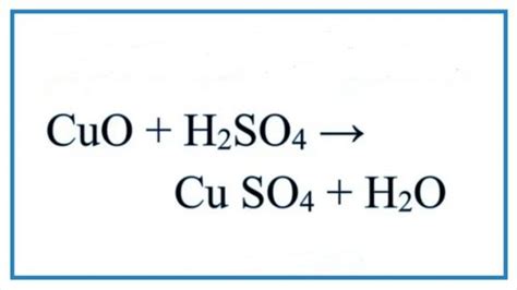 CuO + H2SO4 = H2O + CuSO4, CuO ra CuSO4 phương trình hóa học.