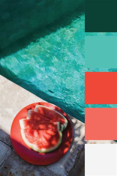 Teal & Coral Color Palette | Teal color palette, Coral colour palette ...