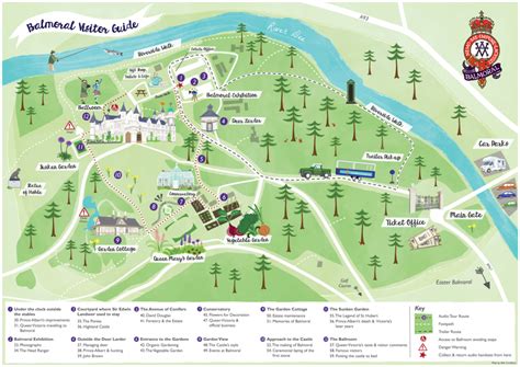 Balmoral illustrated visitor map - Bek Cruddace Illustration