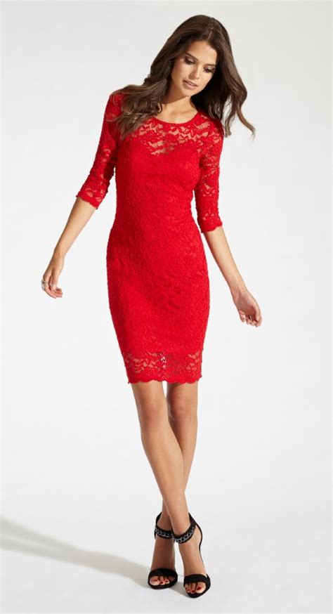 Red Lace Dress | DressedUpGirl.com