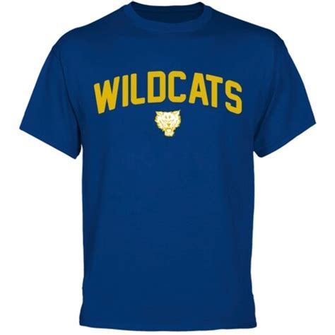 Fort Valley State Wildcats Mascot Logo T-Shirt - Royal Blue - FansEdge.com