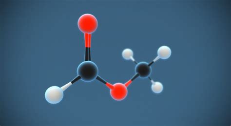 Methyl formate (C₂H₄O₂) - 3D scene - Mozaik Digital Education and Learning