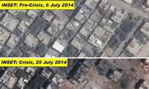 Satellite images of Gaza reveal extent of Israel's bombardment | Daily ...