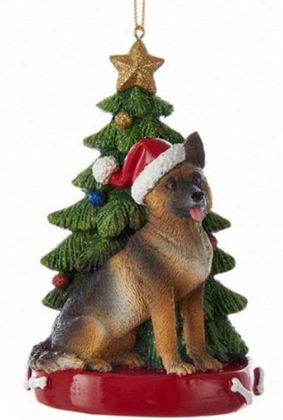 German Shepherd Christmas Tree Ornament