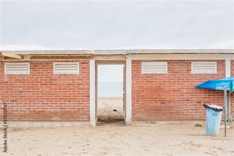 Beach cabins Stock Photo | Adobe Stock