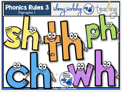 Phonics Rules 3 Digraphs 1 - Whimsy Workshop Teaching