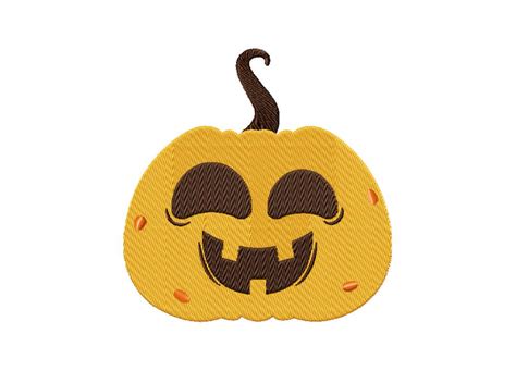 Smiling Pumpkin for Halloween Includes both Applique and Stitch Embroidery Design – Daily Embroidery