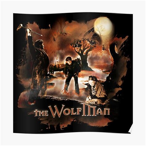 "The Wolfman" Poster for Sale by JulioCampos | Redbubble