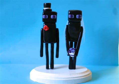 Enderman Minecraft Wedding Cake Toppers Custom Wedding Cake