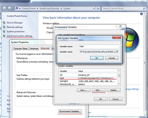 Setting the Path Environmental Variable on Windows 7