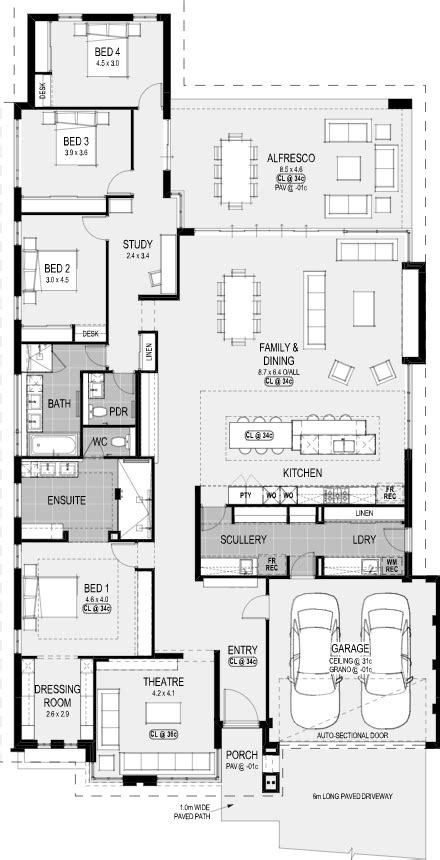 Three Bedroom House Plan, Family House Plans, Best House Plans, Dream House Plans, Beach House ...