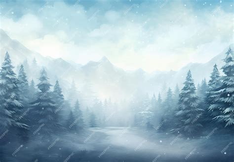 Premium Photo | Snow background and tree winter with copy space scene ...