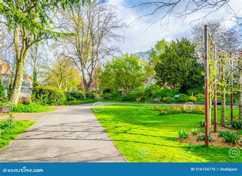 Castle Gardens in Leicester, England Stock Photo - Image of historical ...