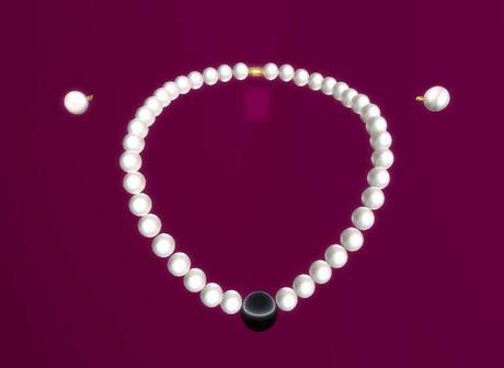 Second Life Marketplace - Necklace & Earrings PEARL SET