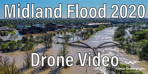 Drones capture Midland, Michigan flood from above