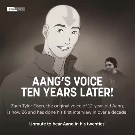 AANG'S VOICE TEN YEARS LATER! Zach Tyler Eisen, the original voice of 12-year-old Aang, is now ...