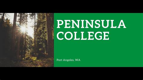 Peninsula College 2021 - YouTube