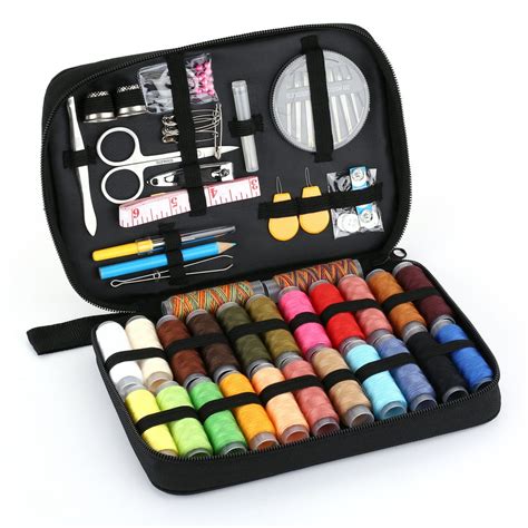 Sewing Kit With 97 Sewing Accessories, Include Thimble, Thread, Needles, Mini Sewing Kits for ...