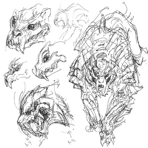 「Monster Hunter Rise Concept Art: Magnamalo sketches. #MHRise」Monster ...