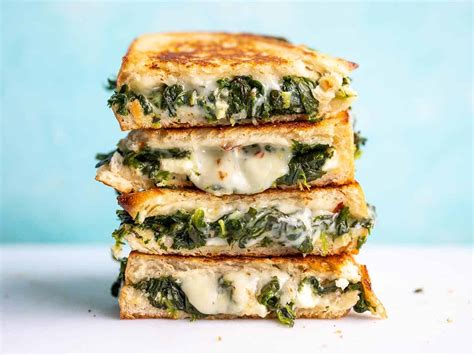 Spinach and Feta Grilled Cheese - Healthy Lifehack Recipes