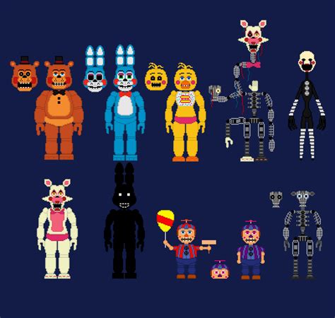 FNaF 2 Toy Animatronics by PromtheMAn360003 on DeviantArt