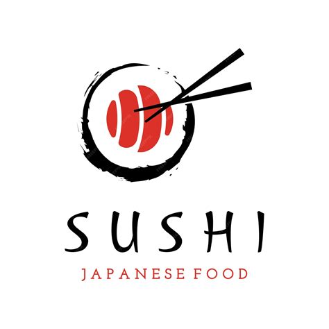 Premium Vector | Sushi logo template designSeafood or traditional japanese cuisine with salmon ...