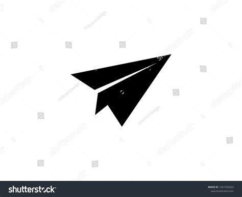 Paper Airplane Logo Stock Vector (Royalty Free) 1261555633 | Shutterstock