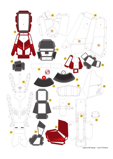 Geek's Republic: Unicorn Gundam by paper-replika [Part 3 Waist]