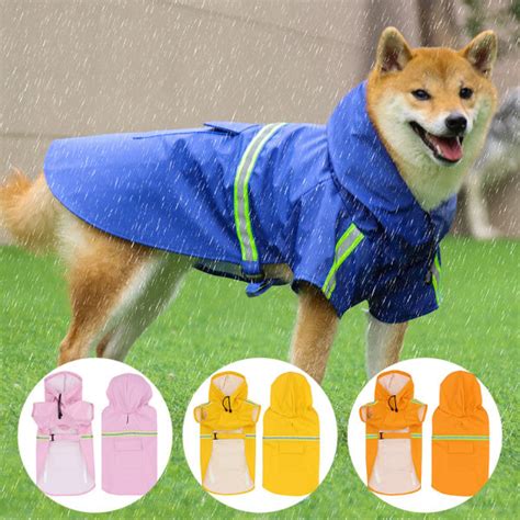 Dropship Pet Raincoat For Large And Small Dog; PU Waterproof Big Dog Raincoat; Outdoor ...