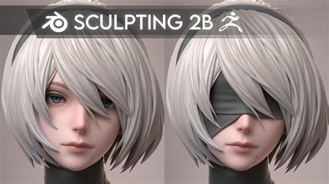 2B Head and Hair Sculpting Process Timelapse - YouTube