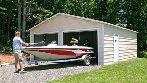 BOAT GARAGE ADDITION IDEAS | Metal garages, Garage prices, Garage pool ...