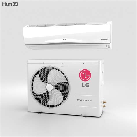 LG Air Conditioner 3D model - Download Home Appliances on 3DModels.org