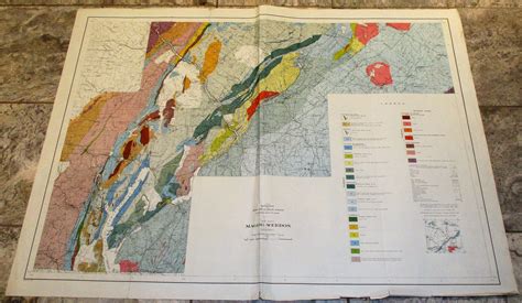 1950 Geological and Mining Map Large Colorful Map | Etsy in 2022 ...