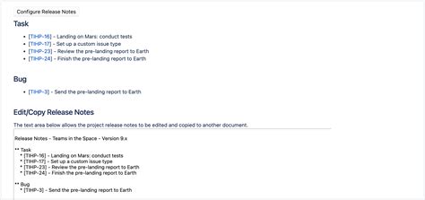 Creating release notes | Administering Jira applications Data Center ...