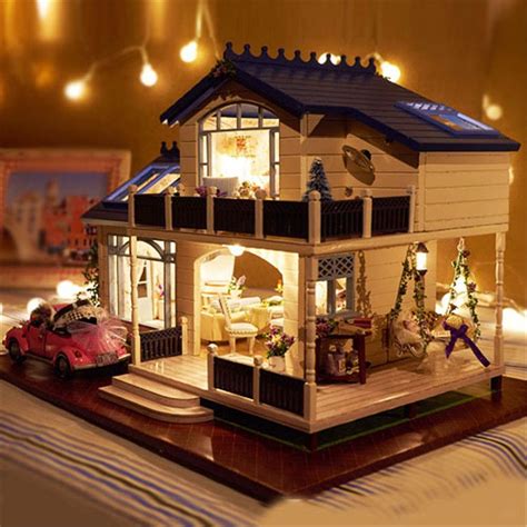 Wholesale Assembling Diy Miniature Model Kit Wooden Doll House Romantic ...