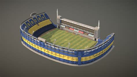 Lowpoly Boca Juniors Stadium (Bombonera) - Buy Royalty Free 3D model by ...