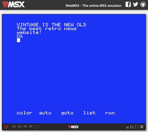 Web-based MSX emulator ‘WebMSX 5.1’ now Available – Vintage is The New Old