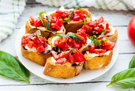 Bruschetta with Cream Cheese - No Plate Like Home