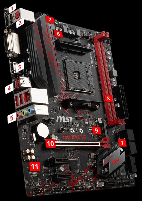 MSI B450M Gaming Plus Motherboard | Techbuy Australia