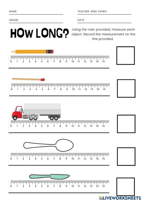 Measuring Length in Centimeters worksheet | 2nd grade worksheets ...