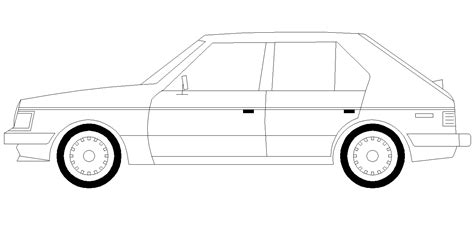 Auto Cad Autocad 2d Car Drawing With Dimensions - Vrogue