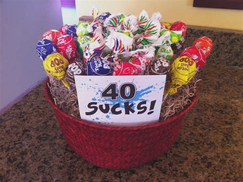 Birthday Gift Baskets for Her | 40th birthday gifts, 40th birthday parties, 40th birthday men