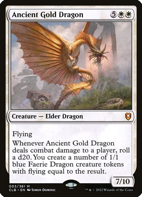 Ancient Gold Dragon - Commander Legends: Battle for Baldur's Gate - MTG Print