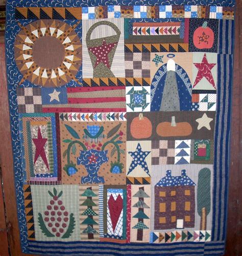 Needle Turnings: older primitive quilts I have made.......