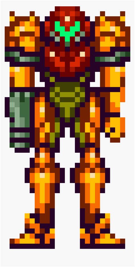 Samus Super Metroid Pixel Art, HD Png Download - kindpng