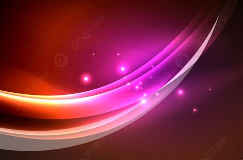 Vector Glowing Wave Purple Orange Background, Wallpaper, Background, Wave Background Image And ...